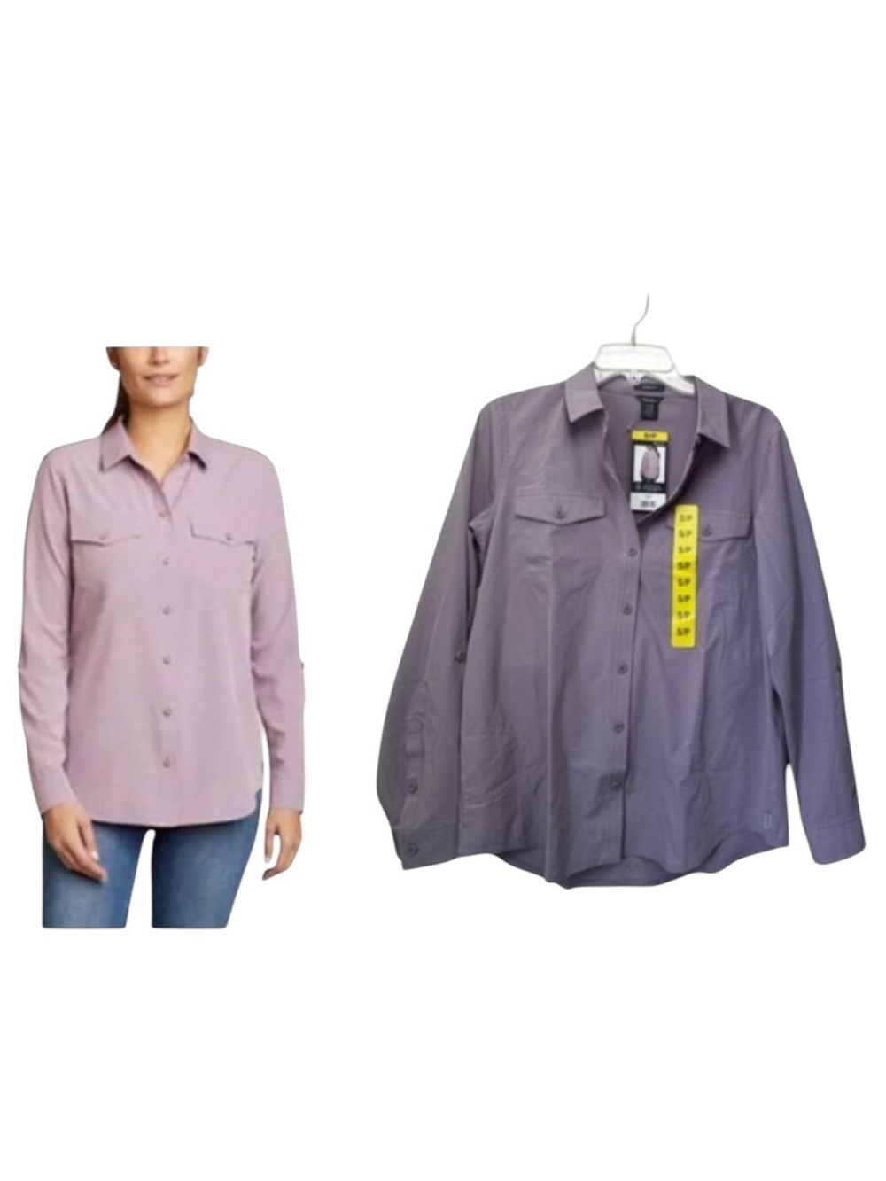 Eddie Bauer NEW Departure Shirt S Button Down Top Lightweight Stretch Minimalist